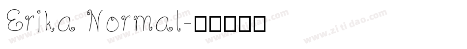 Erika Normal字体转换